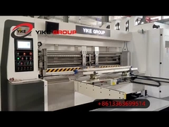 Αυτόματη τροφοδοσία με μολύβι τεσσάρων χρωμάτων Flexo εκτυπωτής Slotter Machine για τακτικά κουτιά από χαρτόνι