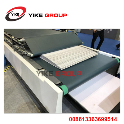 ΟΜΆΔΑ 3 YIKE Laminator φλαούτων ζαρωμένου χαρτονιού πτυχών αυτόματη μηχανή, μηχανή ελασματοποίησης υψηλής ταχύτητας