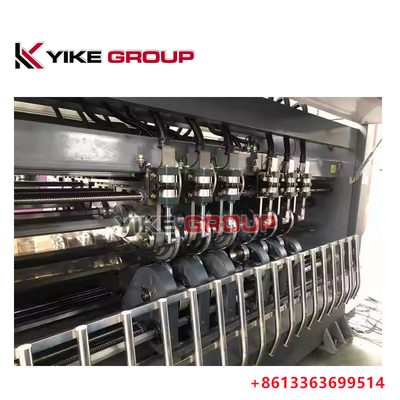 Ταχύτητα 200m/min 2500MM YIKE GROUP BNC Τύπος Αυτοκίνητος Τύπος Thin Blade Slitter Scorer online Για γραμμή παραγωγής κυματοειδούς χαρτονιού