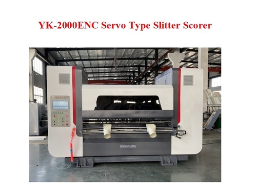 YK-2000 ENC Ταχύτητα 250m/min Σέρβο Τύπου Σλίτερ Σκόρερ Για Γραμμή Παραγωγής Κάρτον