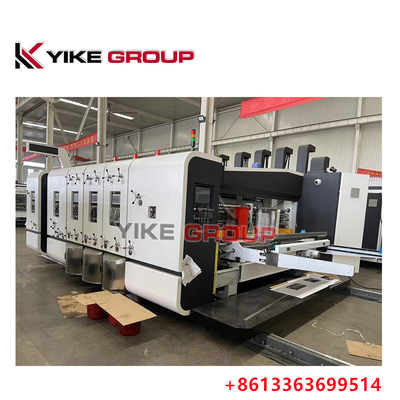 Υψηλής Ταχύτητας Φλεξο εκτυπωτής Slotter Die Cutter Machine για κουτί πίτσα 50mm Wall Board