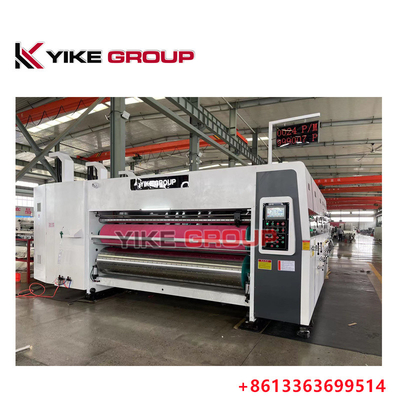 YIKE GROUP κατεύθυνση άκρη τροφοδότης 1200X2400MM 4 χρώματα Flexo εκτύπωση Slotting πεθαίνει μηχανή κοπής