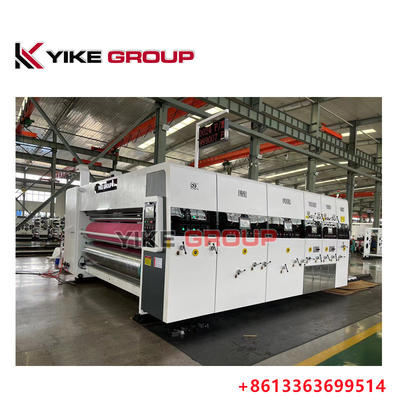 YIKE GROUP κατεύθυνση άκρη τροφοδότης 1200X2400MM 4 χρώματα Flexo εκτύπωση Slotting πεθαίνει μηχανή κοπής